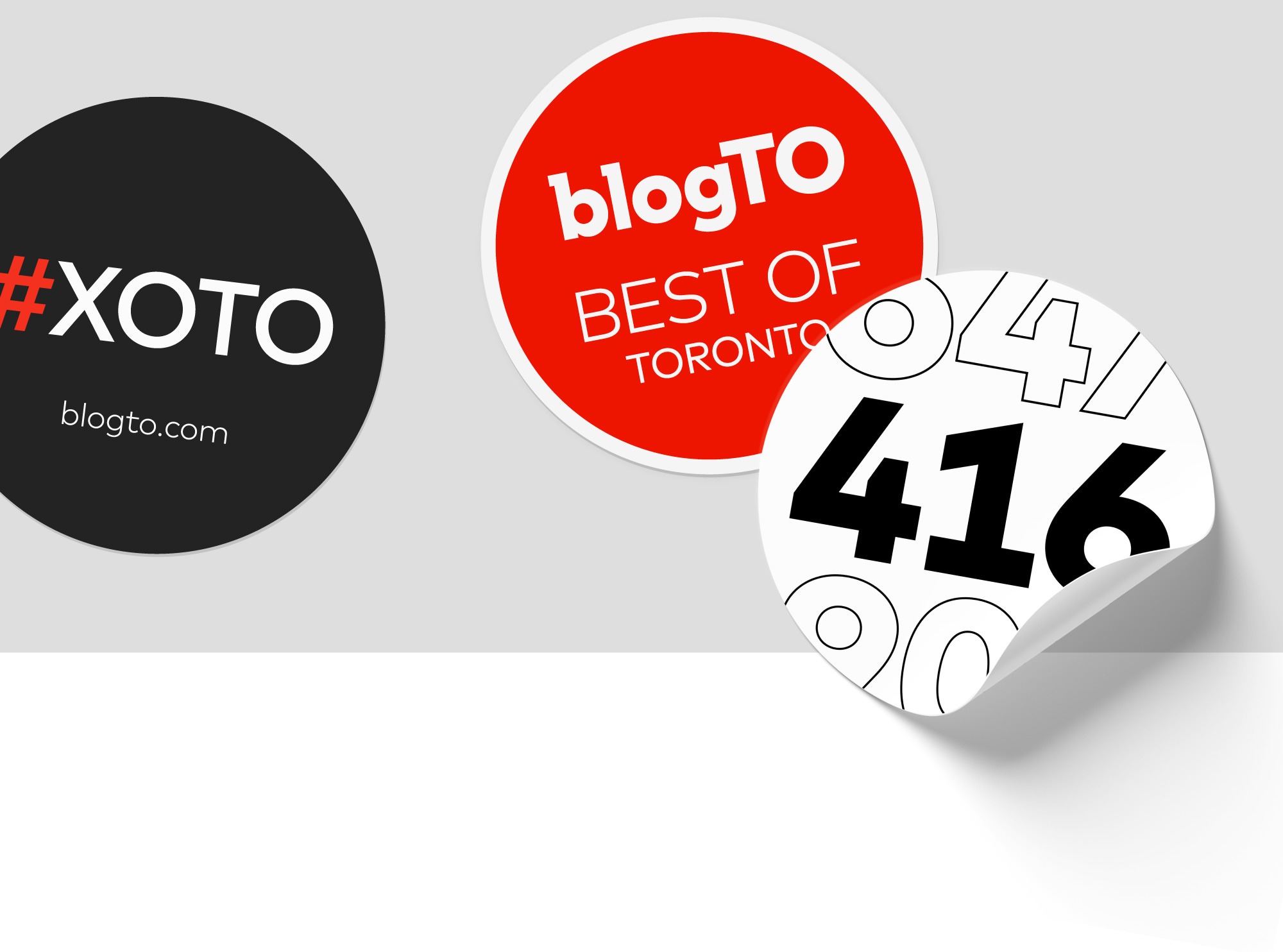 blogTO branded Best of Toronto decal designs