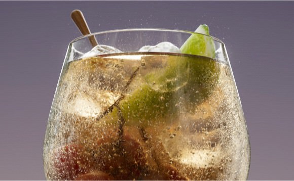 3D modelled cocktail as seen in the studio sketchbook