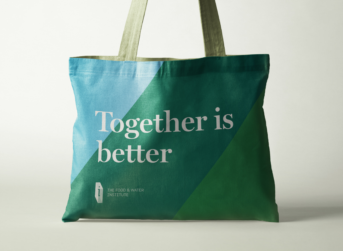 Branded corporate swag design for Food & Water Institute