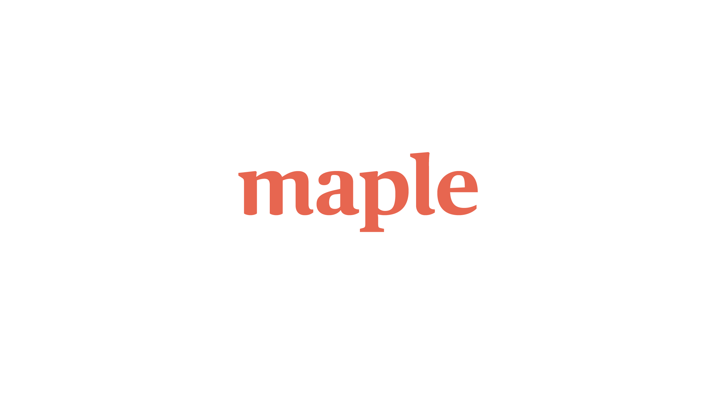 Logo design for Maple, getmaple