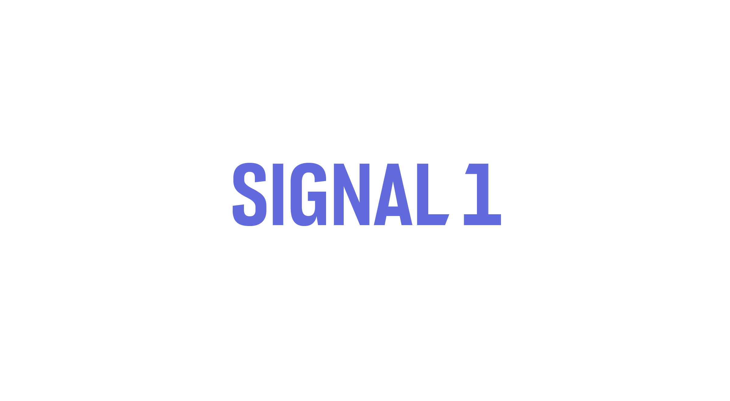 Logo design for Signal 1 AI