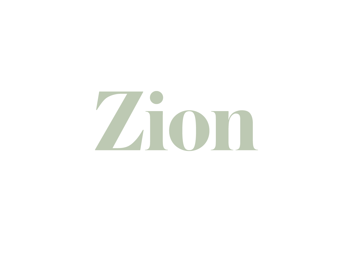 Logo design for Zion Cannabis